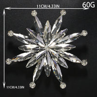 Large Luxury Rhinestone Star Brooch