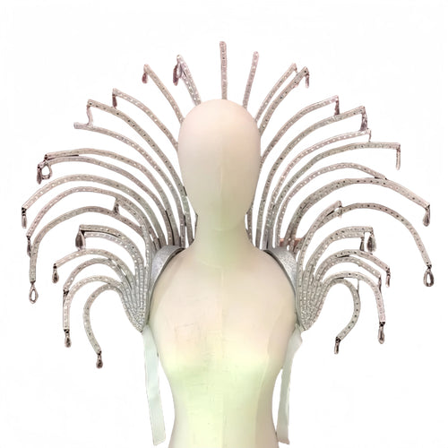 Curved Multi-Arm Backpiece Frame with Attachment Loops