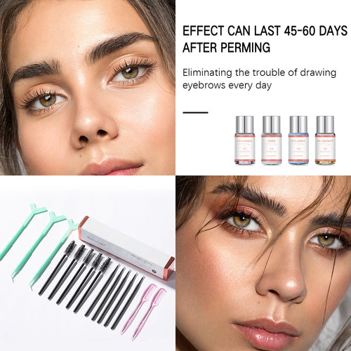 Hot Brow Lift Perming Eyebrow Lifting Brow Lamination Kit With Cling Film Nutrition Keratin Perming Lotion For Home Use Kit