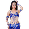 Dazzling Beaded Belly Dance Bra & Belt 2-Piece Costume Outfit Set