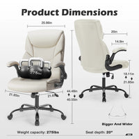 JHK Ergonomic PU Leather Padded Armrest Living Room Rocking Gaming Chair Swivel Wheel With Lumbar Support Gaming Chairs