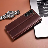 For Samsung Galaxy S22/S22+/S22 Plus/S22 Ultra 5G Phone Leather Case Shockproof Wallet Pouch Card Slot Kickstand Flip Cover