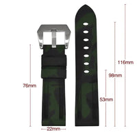 Samsung Galaxy Watch Silicone Band - Soft Waterproof Camo