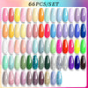 LILYCUTE 125/66/60PCS Colorful Gel Nail Polish Set Glitter Gel Varnish Nail Semi Permanent UV Gel Soak Off Nail Art Manicure Kit