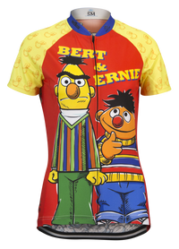Sesame Street Bert & Ernie Women's Cycling Jersey (S, M, L, XL, 2XL)