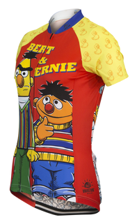 Sesame Street Bert & Ernie Women's Cycling Jersey (S, M, L, XL, 2XL)
