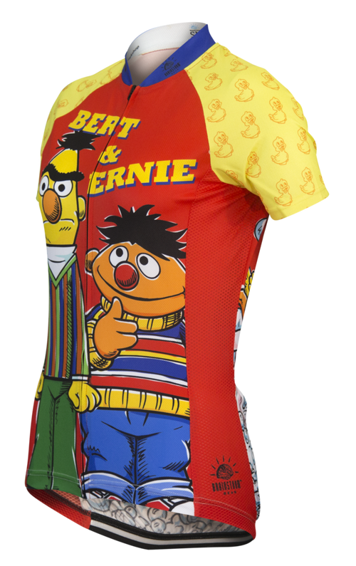 Sesame Street Bert & Ernie Women's Cycling Jersey (S, M, L, XL, 2XL)