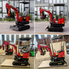 1 Ton Mini Excavator Agricultural Hydraulic Small Excavators 1000 kg with Crawler Digger Door to Door Delivery