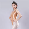 Backless High-Cut Sheer Oil Glossy Bodysuit Satin Smooth Leotard