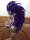 The Stardust Royal Plume – Feathered Carnival & Cabaret Stage Headdress