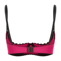 Lace Underwire Half-Cup Balconette Bra