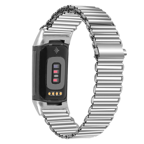 Fitbit Charge 5 6 Stainless Steel Strap - Modern Design