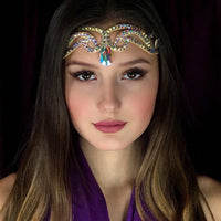 Rhinestone Drop Head Chain Headpiece