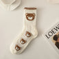 Women Socks Cotton Animal Print Autumn Winter Ladies Sock Fashion Cute Bear Calcetines Harajuku Calcetines Mujer Gift For Girls