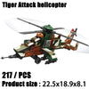 2024 Sluban WW2 Military Russia Air Weapon Mi-24 Helicopters Hind Model Building Blocks Classics Fighter Bricks Plane Toy