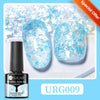 UR SUGAR 7ml Nude Crystal Rubber Base Gel Natural Color Semi Permanent Soak off UV LED Gel Nail Art Varnish