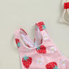 Toddler Girl s Floral Print Swimsuit with 3D Bow Detail Round Neck Sleeveless Design and Frill Trim - Cute Summer Swimwear