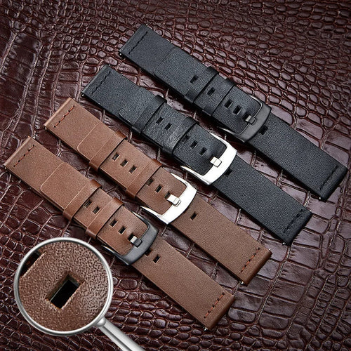 OnePlus Smartwatch Bands Leather Strap for Men Women Quick Release