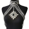 Glass Rhinestone Crystal Choker Body Jewelry