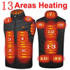 17/13/9 Areas Usb Heated Jacket Men Women Electric Heated Vest Heating Vest Heated Bodywarmer Usb Inner Heat Vest Veste