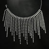 Rhinestone Fringe Tassel Ankle Chains