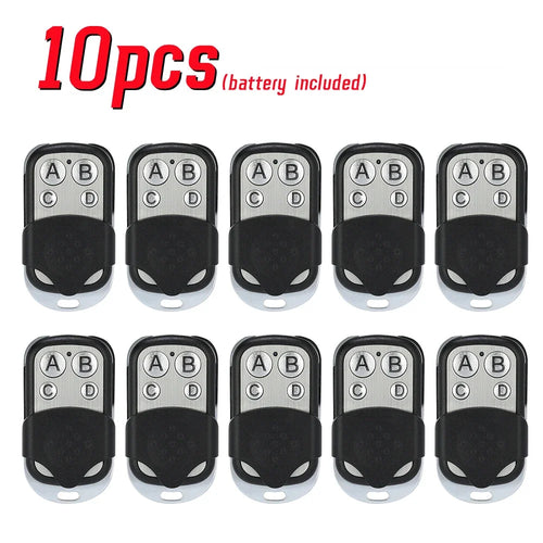 10pcs 433mhz Remote Control Electronic Garage Gate Door Opener Duplicator Clone Cloning Code