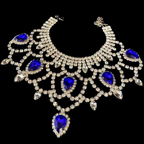 Rhinestone Water Drop Necklace