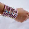 AB Rhinestone Crystal Wrap Tier Bracelet