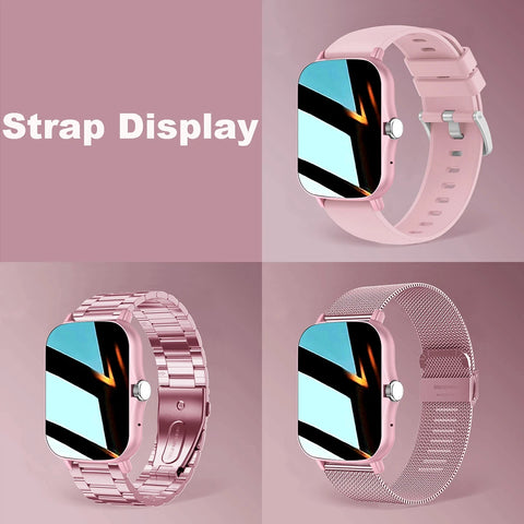 Smart Watch For Men Women Gift For Xiaomi Full Touch Screen Sport Fitness Watches BT Call Digital Smartwatch Wristwatch 2024 New