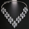 Colored Crystal Rhinestone Statement Necklace