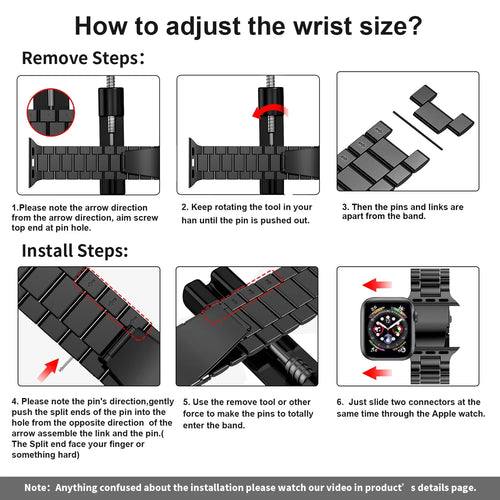 Apple Watch Stainless Steel Band - Premium Metal Bracelet