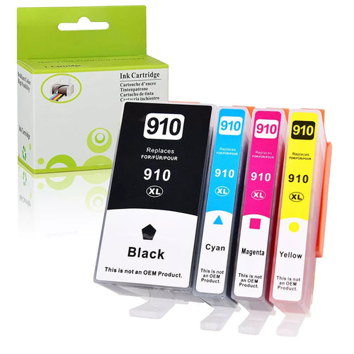 4Pack Ink Cartridge Compatible with HP OfficeJet 8010 8012 8014 8015 8018 Series