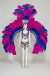 Feathered Carnival Headdress and Wing Performance Set