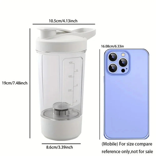 1 Piece/13.53 Oz Portable Charging Electric Stirring Cup Automatic Self Mixing Cup-Sports Cup with Electric Stirring ﻿