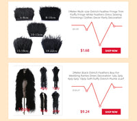 Fluffy Marabou Turkey Feather Boa (2 Meters)