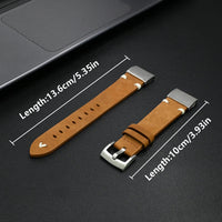 Garmin Leather Soft Strap - Premium Comfort Band