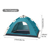 Outdoor Pop Up Tent Water-resistant Portable Instant Camping Tent for 1-2 People Family Tent for Camping, Hiking, Backpacking