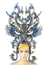 Brazil Rio Spanish Cuba Santiago Havana Venice Dionysia carnival Float Mask dress masque ball costume samba Golden Crown