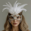 Carnival Feather Masquerade Jewelry Mask