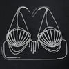 Rhinestone Shell Bra Crystal Chest Body Chain