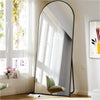 71"x26" Arch Full Length Mirror, Wall Mirror Floor Mirror with Stand Hanging or Leaning, Aluminum Alloy Frame Full Body Mirror