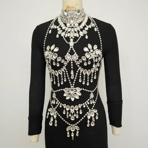 Rhinestone Crystal Full Body Chain