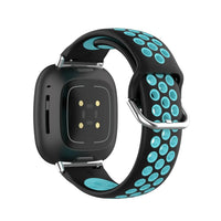 Fitbit Versa & Sense Silicone Band - Breathable Stylish Straps
