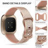 Fitbit Versa & Sense Silicone Bands - Lightweight Minimalist Design