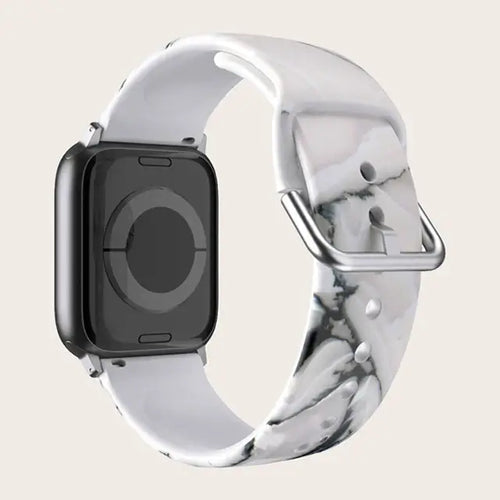 Apple Watch Silicone Strap - Colorful Floral Pattern Band