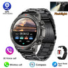 2024 New Bluetooth Calling Men's Smartwatch LED Outdoor Fitness Health Monitoring Smart Watch 360 * 360 HD Waterproof Smartwatch