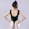 Backless High-Cut Sheer Oil Glossy Bodysuit Satin Smooth Leotard