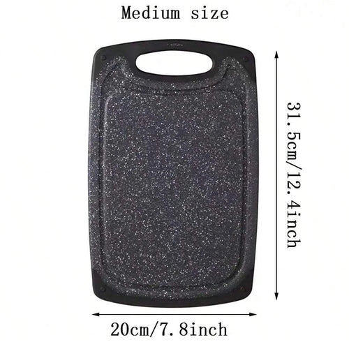 1/3PCS kitchen household imitation marble can hang non-slip classification vegetables meat fruit multi-functional cutting board