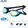 JSJM Adult Professional Anti-Fog HD Swim Goggles UV Protection Swimming Goggles Men Women Adjustable Silicone Swimming Glasses