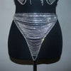 Dazzling Crystal Tassel Bra Chain & Thong Bikini Body Jewelry Set
